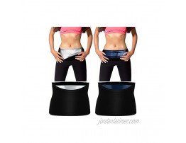 4 Pieces Waist Trimmer Women Sweat Workout Shaper Sauna Slimming Belt Trainer for Fitness