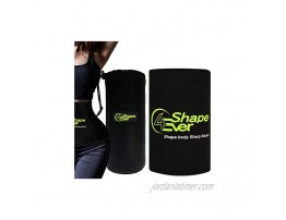 4EverShape Waist Trimmer Trainer for Women & Men Sweat Belt Neoprene Sweat Wrap for Stomach Sauna Exercise Mesh Bag Included