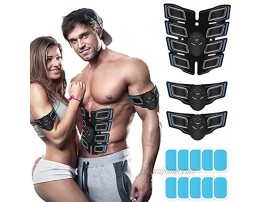 JoJoMooN Muscle Toner Abdominal Toning Belt ABS Toner Body Muscle Trainer Wireless Portable Unisex Fitness Training Gear for Abdomen Arm Leg Training Home Office Exercise