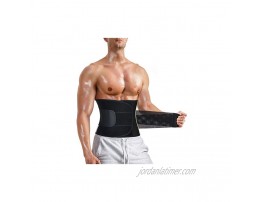 Men Waist Trainer Trimmer for Weight Loss Tummy Control Compression Shapewear Body Shaper Sweat Belt