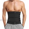 MISS MOLY Sauna Waist Trainer Trimmer Belt for Weight Loss Neoprene Sweat Belt for Men with Double Straps