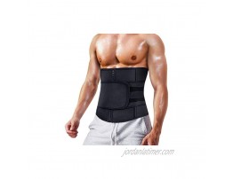 MOLUTAN Men Waist Trainer Trimmer for Weight Loss Tummy Control Compression Shapewear Sweat Belt Body Shaper