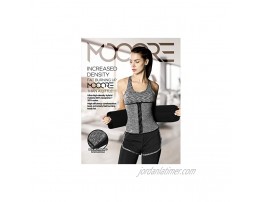 MOOORE Waist Trainer for Women and Man | Corset Waist Cincher Trimmer Sweat Belly Band Tummy Control Shapewear Sports Girdle | Small | Gray