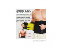 NINGMI Waist Trainer for Men Sweat Belt Sauna Trimmer Stomach Wrap Band Waste Belly Slimmer Fitness Shaper Girdle Strap