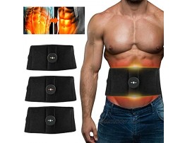 VOOADA Rechargeable Abdominal Trainer Belt Smart Adjustable Body Shaping Abdomen Belt,6 Massage Modes for Weight Loss Home Abdominal Muscles Toning Waistbelly