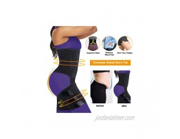 YERKOAD Sauna Sweat Waist Trimmer Thigh for Women & Men Weight Loss Body Shaper Tummy Control Waist Trainer Workout Belt