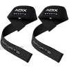 ADIX Sports 1 Pair Silicone Grip Neoprene-Padded Weight Lifting Power Straps Bar Wrist Wraps Non-Slip