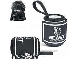 Beastpowergear Wrist Wraps |Competition Grade|18 Inch Professional Quality Provides Additional Wrist Support During Weightlifting Powerlifting Strength Training.