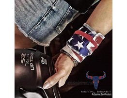 CRAZY FOXS Wrist Wraps for Powerlifting Strength Training Bodybuilding Cross Training Weightlifting Available in Multiple Designs One Size Fits All