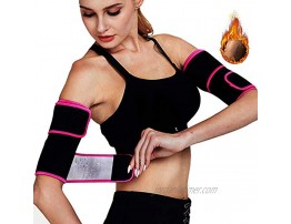Eget Sweat Arm Bands Trimmer for Women & Men Sauna Arm Slimmer Shaper Compression Sleeves Wraps Lose Arm Fat