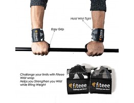 GOMANZAY Fiteee Wrist Wraps-18 inch Wrist wrap with Thumb Loops Wrist Wraps for Weightlifting,Strength,Powerlifting,Body Building-Wrist wrap with Adjustable Strap for Men and Women
