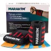 MARAKYM Premium Wrist Wrap Pair Professional Support Wraps for Weight Lifting Powerlifting Gym Workout Bodybuilding Hand & Wrist Compression Band for Men & Women to Avoid Injuries & Pain Relief