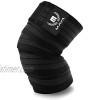 Mava Knee Wrap for Weightlifting Piece Black
