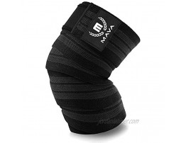 Mava Knee Wrap for Weightlifting Piece Black