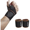 ONT Wrist Bandage 1 Pair Sports Wristbands Wrist Wraps Wrist Support Wraps Hand Sprain Recovery Wristband Wrist Support Brace for Cycling Tennis Gym Accessories