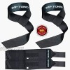 Rip Toned Lifting Straps + Wrist Wraps Bundle 1 Pair of Each 18 or 13 Wraps for Weightlifting Xfit Workout Gym Powerlifting Bodybuilding Strength Training Men & Women