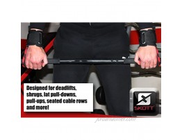 skott Evo 2 Series Pro Metal Weight Lifting Hooks Best Heavy Duty Power Lifting Grip Assistance Set of 2