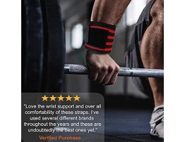 TELOGER Wrist Wraps for Weightlifting Men,Weightlifting Straps,Wrist Straps with Thumb Loops Wrist Support for Workouts Men & Women Weight Lifting Crossfit Powerlifting Strength.
