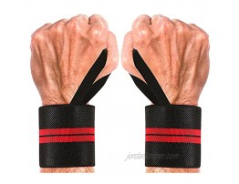 viclvin Wrist Wraps for Weightlifting Men & Women 18 Wrist Straps Support with Thumb Loops for Weight Lifting Powerlifting Strength Training Workouts Crossfit Fitness and Gym