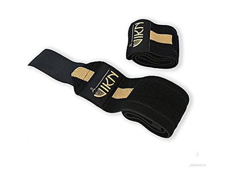 VIKN Performance Wrist Wrap Professional Standard Padded Lifting Compression Straps Great for Powerlifting Bodybuilding Gym Workout and Fitness