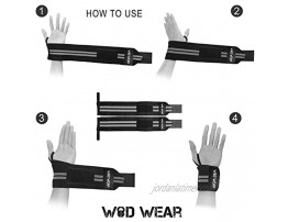 WOD Wear Wrist Wraps Blue White Stripe