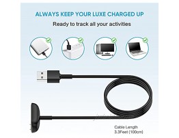 [2-Pack] Charger Cable for Fitbit Luxe for Fitbit Luxe Charger Fitness Tracker Replacement Charging Cable Cord Accessory for for Fitbit Luxe and Special Edition 3.3 ft 1.6 ft