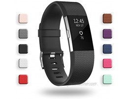POY Replacement Bands Compatible for Fitbit Charge 2 Classic & Special Edition Adjustable Sport Wristbands