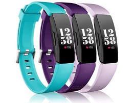 Wepro Bands Replacement Compatible with Fitbit Inspire HR Inspire Inspire 2 Ace 2 Fitness Tracker for Women Men 3-Pack Small Large