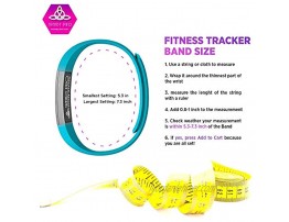 3 Pack Extra Small Kids Bands for Trendy Pro Deluxe Fitness Tracker Only Extra Small Replacement Bands fit Children 5 Years up Mix and Match Aqua Purple Pink
