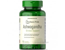 Ashwagandha Root Extract 750mg Ayurvedic Stress Support Herb 90 vegi caps by Puritan's Pride®