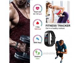 BTMAGIC Fitness Tracker with Blood Pressure Heart Rate Sleep Monitor IP68 Waterproof Activity Tracker Calorie Step Counter for Women Men Kids