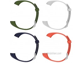 ENGERWALL Smart Watch BraceletArmy Green+White+Blue+Orange Wristband New Replacement Fitness Tracker Belt Stylish Smart Wristband