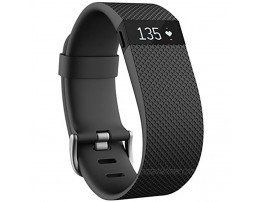 Fitbit Charge HR Wireless Activity Wristband Black Large 6.2 7.6 in