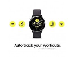 Samsung Galaxy Watch Active2 w enhanced sleep tracking analysis auto workout tracking and pace coaching 40mm Aqua Black US Version with Warranty Renewed