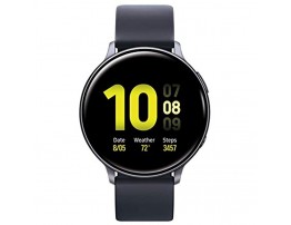 Samsung Galaxy Watch Active2 w enhanced sleep tracking analysis auto workout tracking and pace coaching 40mm Aqua Black US Version with Warranty Renewed