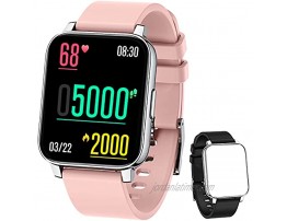 Smart Watch for Men Women 1.69 Touch Screen Fitness Tracker Watch IP67 Waterproof Smartwatch with Heart Rate Monitor Blood Oxygen Sleep Monitor Step Counter Sport Run Watch for Android and iOS