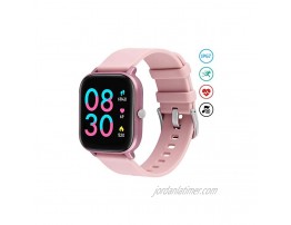 Smart Watch for Women SKYNEW 1.4 Touch Screen Fitness Tracker with Heart Rate Sleep Quality Counter IP67 Waterproof Bluetooth Smartwatch SMS Reminder for Android and iOS Phone Pink