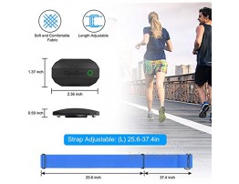 Coospo Heart Rate Monitor Chest Strap Bluetooth ANT + HR Sensor IP67 Waterproof Compatible with Peloton Zwift DDP Yoga Map My Ride Garmin Sports Watches