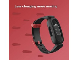 Fitbit Ace 3 Activity Tracker for Kids 6+ One Size Black Racer Red