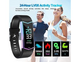 OWX Fitness Tracker Activity Tracker Watch with Heart Rate Monitor Blood Pressure Waterproof Smart Fitness Band with Step Counter Calorie Counter Pedometer Watch Bracelet for Kids Women and Men