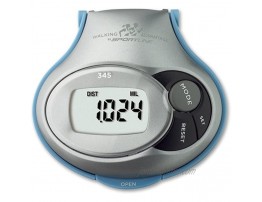 Sportline Fabrication Pedometer Step and Distance Displays Distance Traveled Steps Taken And Calories Burned