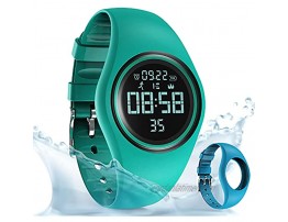 synwee Sports Fitness Tracker Watch IP68 Waterproof Non-Bluetooth with Pedometer Vibration Alarm Clock Timer,for Kid Children Teen Boys Girls