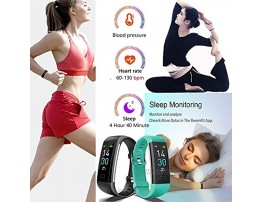Vabogu Fitness Tracker HR with Blood Pressure Heart Rate Monitor Pedometer Sleep Monitor Calorie Counter Vibrating Alarm Clock IP68 Waterproof for Women Men
