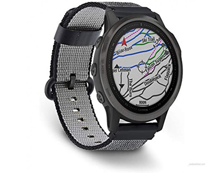 DuiGong Woven Nylon Strap Compatible for Garmin Fenix 6X 6 6S Plus Replacement Band with Buckle