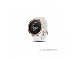 Garmin 010-01769-09 vívoactive 3 GPS Smartwatch with Contactless Payments and Built-in Sports Apps 1.2 White Rose Gold Renewed
