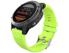 MoKo 22mm Band Compatible with Garmin Fenix 6 6 Pro Fenix 5 5 Plus Forerunner 935 945 Aproach S60 S62 Quatix 6  MARQ Smart Watch Soft Silicone Replacement Strap Green