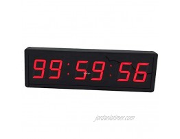 BTBSIGN 2.3inch Digital Countdown Wall Clock Large Stopwatch with Remote and Switch Button for Obstacle Racing