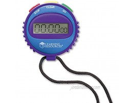 Learning Resources Simple 3 Button Stopwatch Supports Science Investigations Timed Math Exercises Elapsed Time Tracking Ages 5+
