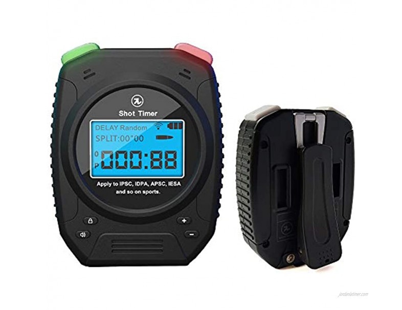 SPECIAL PIE Shot Timer 3 in 1 Shooting Timer for Firearms Airsoft Stop Watch Perfect for Practice Shot Pistols Dry Fire in USPSA IPSC APSC IDPA 3 Gun Steel Challenge Shot Timer with Clip