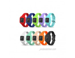 Bands Compatible with Garmin Vivofit jr 3 Band Replacement Silicone Wristband Water Resistant Straps for Garmin vivofit jr. 3 Fitness Tracker for Kids Multicolor-10Pack